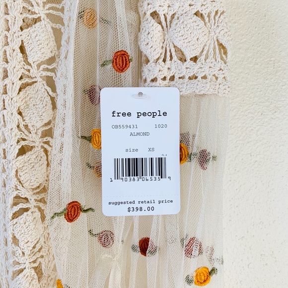 Free People Sheer Embroidered Crotchet Maxi Dress - Picture 5 of 8